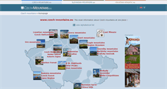 Desktop Screenshot of czech-mountains.eu